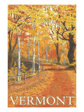 Vermont  Fall Colors Scene