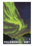 Yellowknife  NW Territories  Canada  Northern Lights and Orca