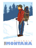 Snow Hiker  Missoula  Montana