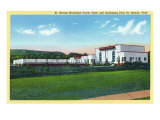St George  Utah  View of the Municipal Power Plant and Swimming Pool