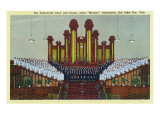Salt Lake City  Utah  Interior View of the Mormon Tabernacle Choir and Organ