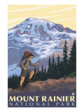 Mount Rainier  Hiker