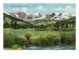 Rocky Mountain National Park  Colorado  View of the Range from Estes Park