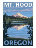 Mount Hood  Oregon  View of the Mountain from Lost Lake