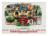 The Finest Brand Cigar Box Label  Coast Guard  Fireman  Postman  and Policeman