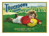 Los Angeles  California  Touchdown Brand Citrus Label