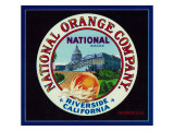 Riverside  California  National Brand Citrus Label