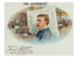 The Journalist Brand Cigar Box Label