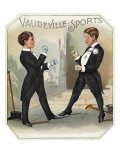 Vaudeville Sports Brand Cigar Box Label