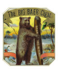 The Big Baer Cigar  Bear-Facts Brand Cigar Outer Box Label  Misspelling