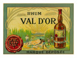 Rhum Val d'Or Martinique Brand Rum Label
