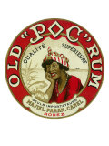 Old Poc Rum Qualite Superieure Brand Rum Label