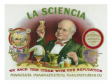 La Sciencia Brand Cigar Box Label