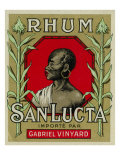 Rhum San Lucta Brand Rum Label