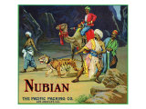 Los Angeles  California  Nubian Brand Citrus Label