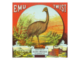Petersburg  Virginia  Emu Twist Brand Tobacco Label