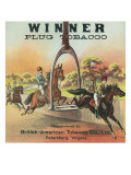 Petersburg  Virginia  Winner Brand Plug Tobacco Label