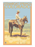 Steamboat Springs  Colorado  Cowboy Side View