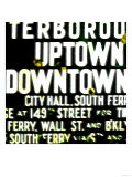 Uptown and Downtown  New York