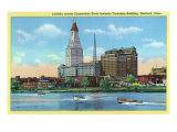 Hartford  Connecticut  View of the Travelers Building from across the CT River