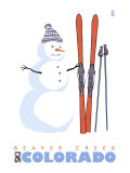 Beaver Creek  Colorado  Snowman with Skis
