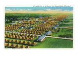 Camp Shelby  Mississippi  Aerial View of the Tented City