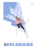 Telluride  Colorado  Stylized Skier