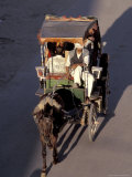 Caleche (Horse-drawn Carriage) From Above  Morocco