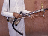Man Playing Traditional Berber Amzhad  Morocco