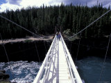 Bridge Spans Miles Canyon on Yukon River  Whitehorse  Yukon  Canda