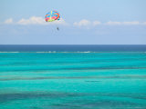 Para Sailing over Cable Beach  New Providence Island  Bahamas