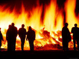 Bonfire  Brass Monkey Motorcycle Rally  Central Otago  New Zealand