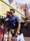 Shopping in Willemstad  Curacao  Caribbean