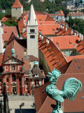 Rooster on Saint Vitus's Cathedral  Prague Castle  Czech Republic