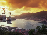 Overview of Town and Harbor  Charlotte Amalie  St Thomas  Caribbean