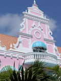 Dutch Architecture of Oranjestad Shops  Aruba  Caribbean