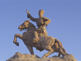 Statue of Damdiny Sukhbaatar  Ulaan Baatar  Mongolia