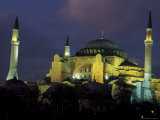 Aya Sofya (Sancta Sophia) at night  Istanbul  Turkey
