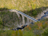 Aqueduct over Doux River  Ardeche Region  France