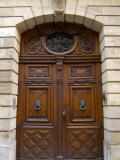 Ornately Carved Wooden Doors  Avignon  Provence  France