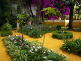 Garden Courtyard in Casa de Pilatos Palace  Sevilla  Spain