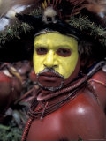 Huli Wigman at Sing Sing Festival  Papua New Guinea  Oceania