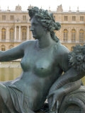 Bronze Statue by Water Parterre  Versailles  France