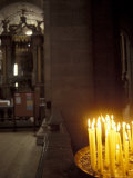 Interior of Baroque-style Sao Vicente da Fora Church  Portugal