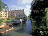 Punting on the Backs  Cambridge  England