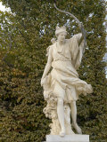 Marble Statue in Gardens  Versailles  France