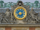 Statue and Clock Detail  Versailles  France