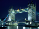 Evening View of The Tower Bridge  London  England