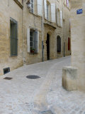 Cobblestone Street  Uzes  Languedoc-Roussilon  France