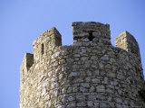 Circular Tower of 12th Century Castle  Obidos  Portugal